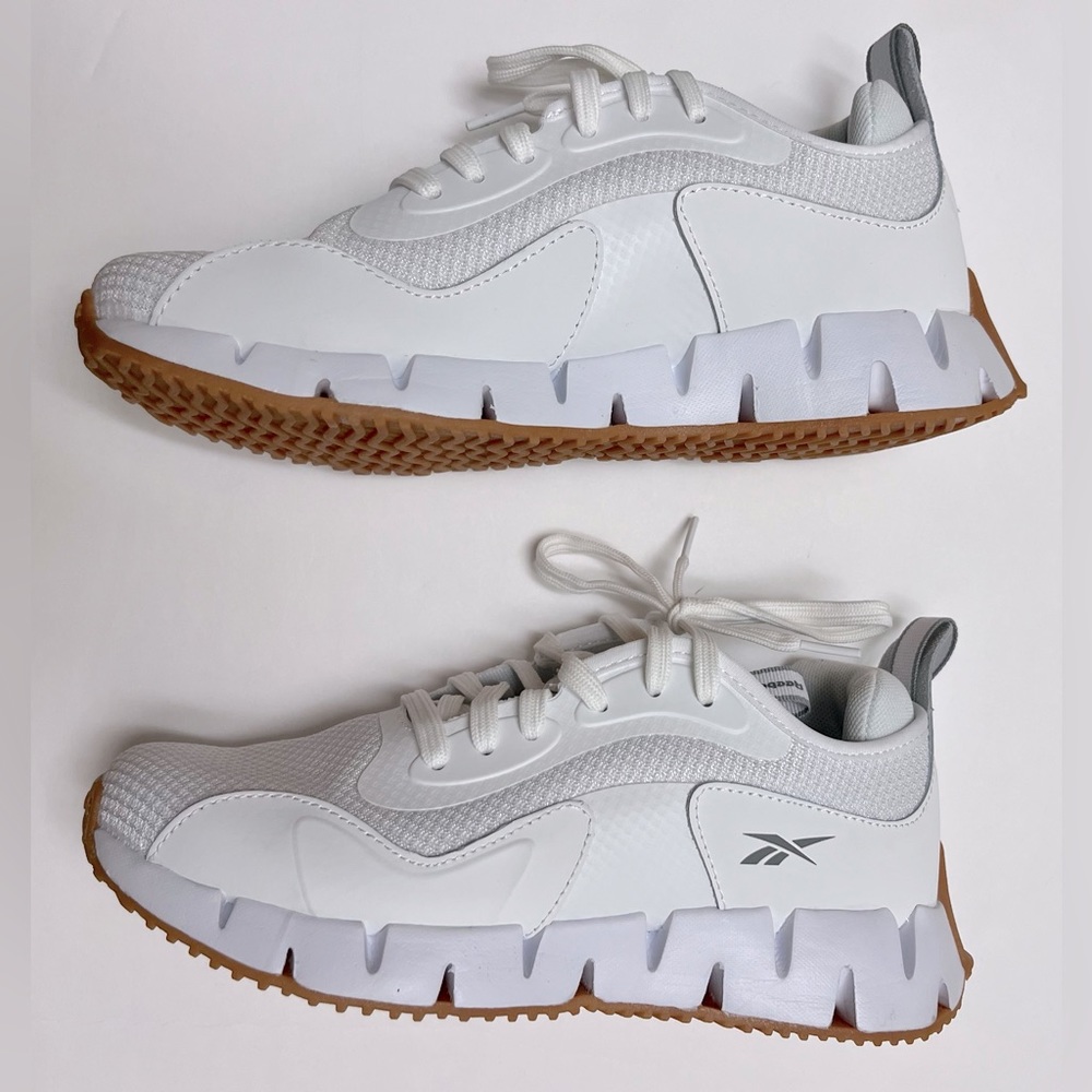 NWT REEBOK Zig Dynamica women’s Shoes white and Orange No box - Picture 10 of 16